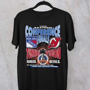 New York Rangers New Jersey Devils 1994 Short Sleeve T Shirt
