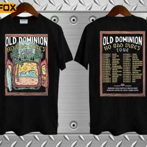 Old Dominion No Bad Vibes Tour 2023 Country Music Short Sleeve T Shirt