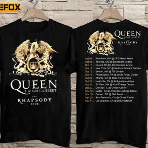 Queen Adam Lambert The Rhapsody Tour 2023 Concert Short-Sleeve T-Shirt