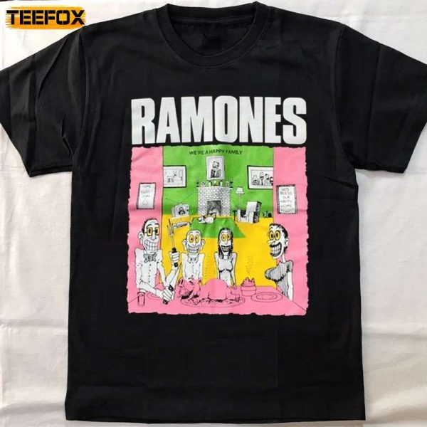 Ramones Were Happy Family Tour 1977 Short Sleeve T Shirt