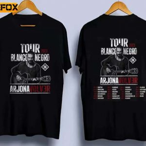 Ricardo Arjona Blanco Y Negro Arjona Volver 2023 Short Sleeve T Shirt 1