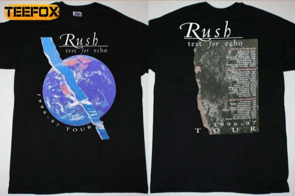 Rush Test For Echo 1996 97 Tour Short Sleeve T Shirt