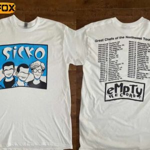 Sicko Count Me Out Great Chefs Of The Northwest Empty Records 1996 Tour Short Sleeve T Shirt