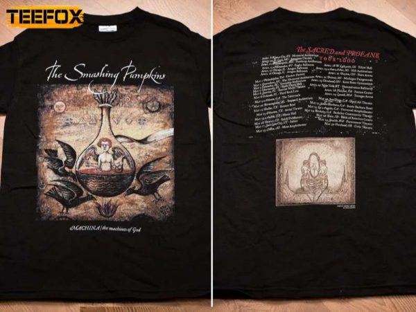 Smashing Pumpkins Machina Tour The Sacred and Profane Tour 2000 Short Sleeve T Shirt