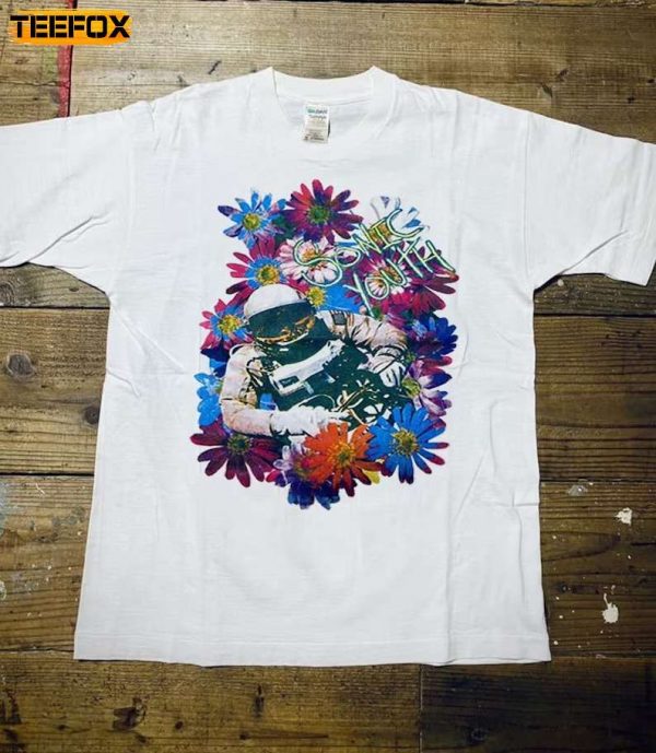 Sonic Youth Music Band Flower Short Sleeve T Shirt