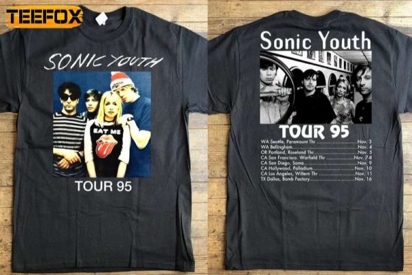 Sonic Youth Washing Machine Tour 95 Short Sleeve T Shirt