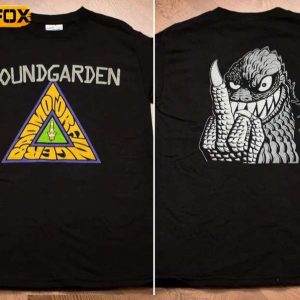 Soundgarden Bad Motor Finger Godzilla Middle Finger Short Sleeve T Shirt