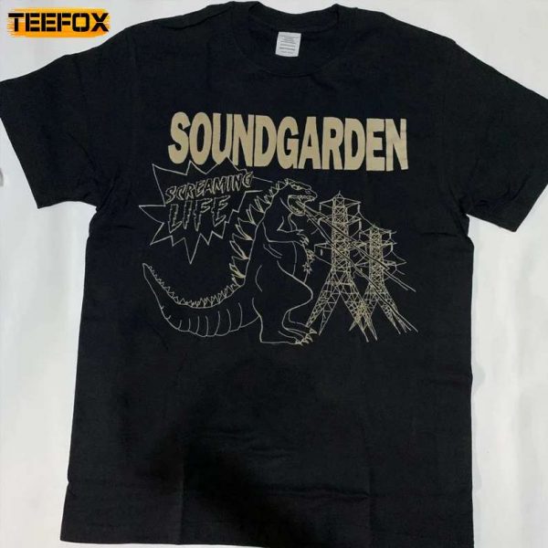 Soundgarden Godzilla Rock Music Short Sleeve T Shirt