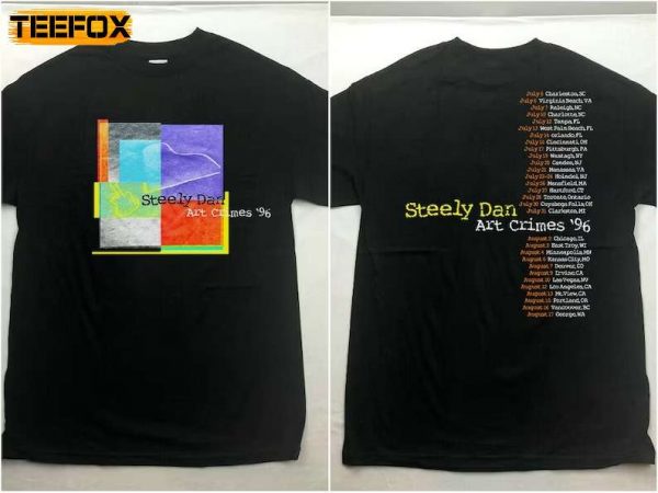 Steely Dan Art Crimes 96 Tour Short Sleeve T Shirt