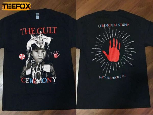 The Cult Ceremonial Stomp Tour 1991 Short Sleeve T Shirt