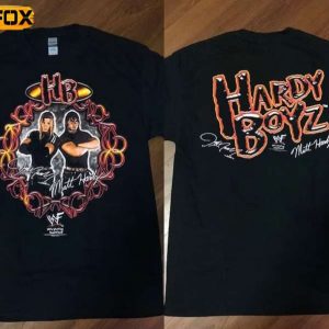 The Hardy Boyz Jeff Hardy Matt Hardy 1999 Tour Concert Short Sleeve T Shirt