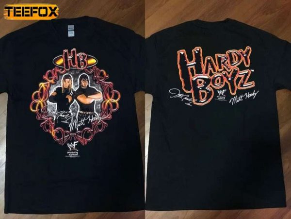 The Hardy Boyz Jeff Hardy Matt Hardy 1999 Tour Concert Short Sleeve T Shirt