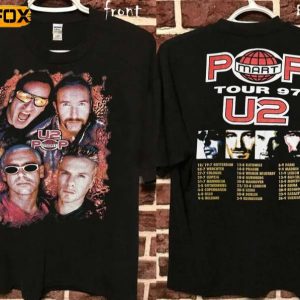 U2 Pop Mart Tour 1997 Short Sleeve T Shirt