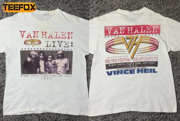 Van Halen Live Right Here Right Now The Tour 1993 Short Sleeve T Shirt