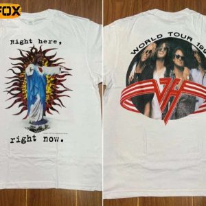 Van Halen Right Here Right Now Tour 1993 Short Sleeve T Shirt