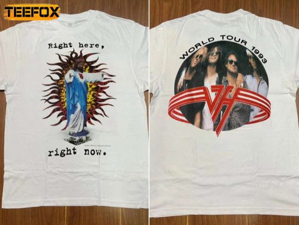 Van Halen Right Here Right Now Tour 1993 Short Sleeve T Shirt
