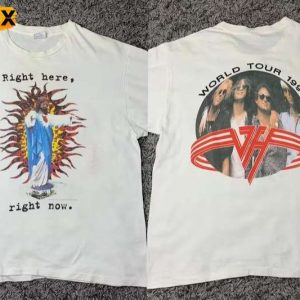 Van Halen Right Here Right Now World Tour 1993 Short Sleeve T Shirt
