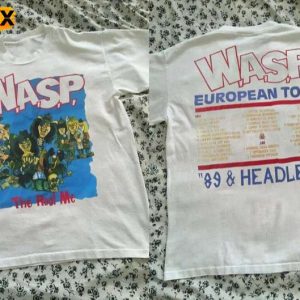WASP The Real Me European Tour 89 n Headless Short Sleeve T Shirt