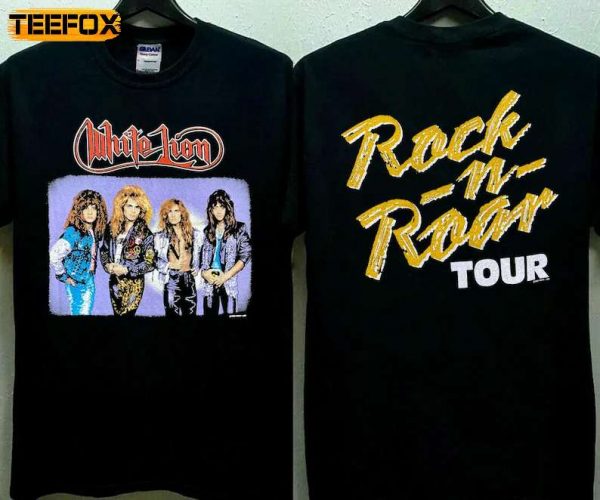 White Lion Rock N Roar Tour 1988 Short Sleeve T Shirt