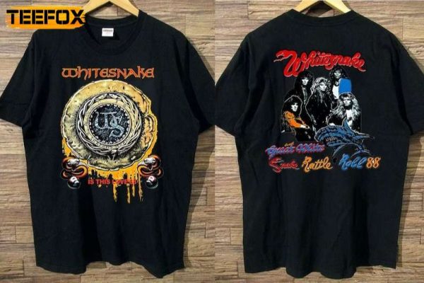 Whitesnake Is This Love 88 Concert Short Sleeve T Shirt