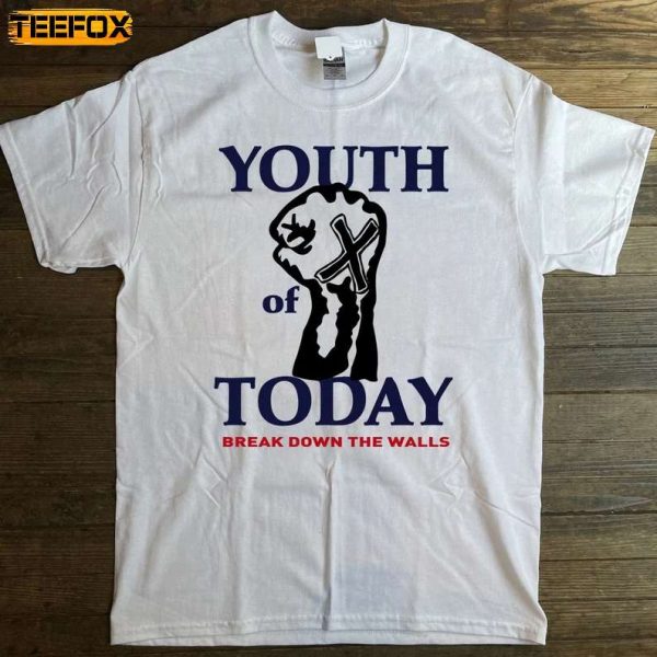 Youth Of Today Break Down The Walls Hardcore Music Short Sleeve T Shirt