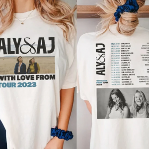 Aly And Aj With Love From Tour 2023 Short Sleeve T Shirt