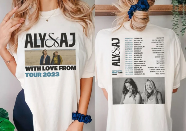 Aly And Aj With Love From Tour 2023 Short Sleeve T Shirt