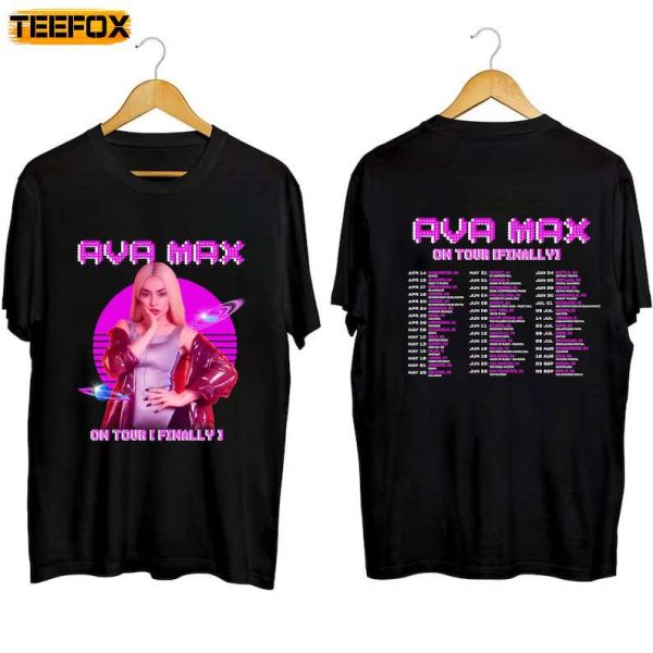 Ava Max 2023 On Tour Finally Diamonds and Dancefloors 2023 Tour Short Sleeve T Shirt