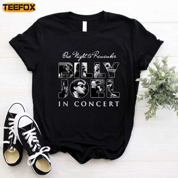 Billy Joel One Night To Remember in Tour Short Sleeve T Shirt