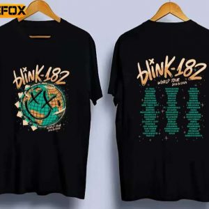 Blink 182 The World Tour 2023 2024 Short Sleeve T Shirt