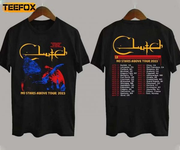 Clutch No Stars Above Tour 2023 Short Sleeve T Shirt
