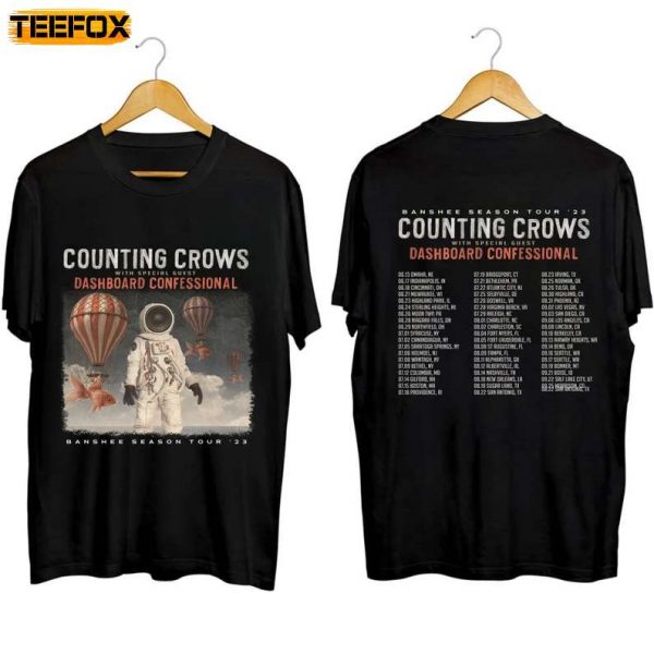 Counting Crows Banshee Season Tour 2023 Short Sleeve T Shirt