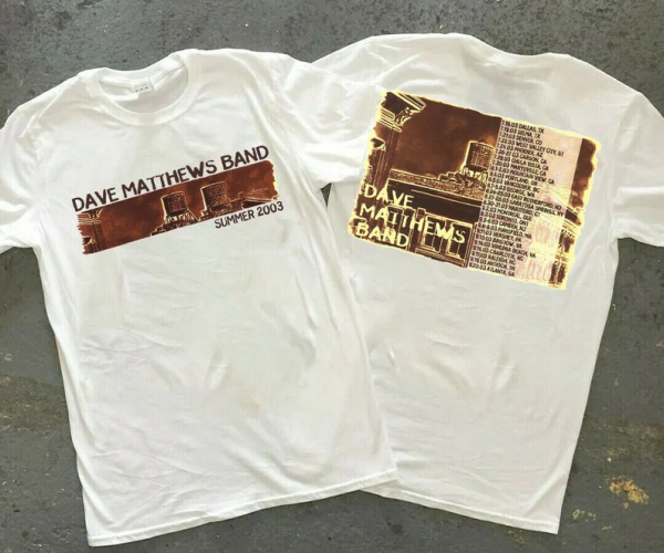 Dave Matthews Band Tour 2003 Short Sleeve T Shirt