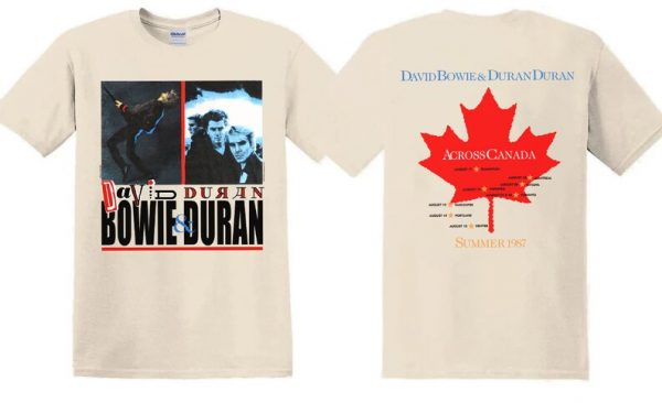 David Bowie Duran Duran Summer Tour 1987 Short Sleeve T Shirt