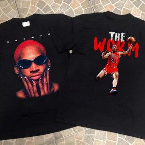 Dennis Rodman The Worm Bull 91 Short Sleeve T Shirt