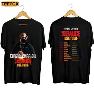 Eladio Carrion The Sauce US Tour 2023 Short Sleeve T Shirt