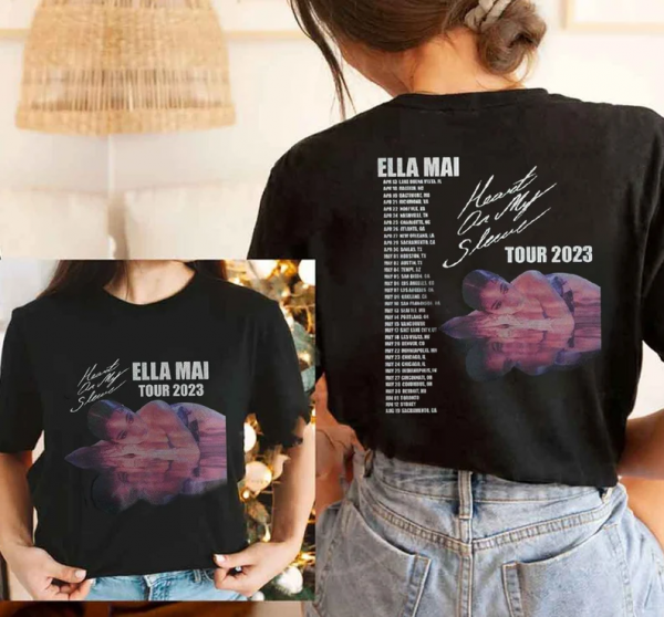 Ella Mai The Heart On My Sleeve Tour 2023 Short Sleeve T Shirt 1