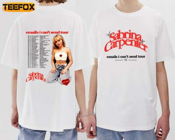 Emails I Cant Send Tour 2023 Sabrina Carpenter Short Sleeve T Shirt