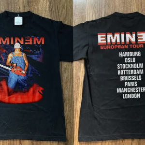 Eminem Eurpean Tour 2001 Short Sleeve T Shirt