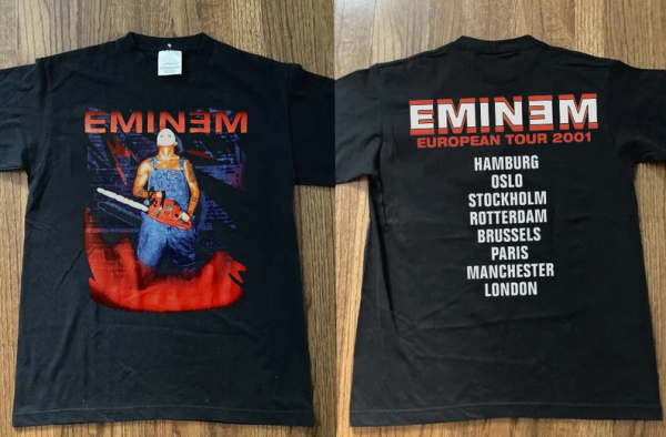 Eminem Eurpean Tour 2001 Short Sleeve T Shirt