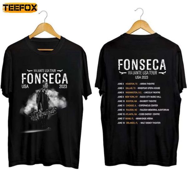 Fonseca Viajante USA Tour 2023 Concert Short Sleeve T Shirt