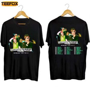 Garbage Noel Gallagher 2023 Summer Tour Music Short Sleeve T Shirt