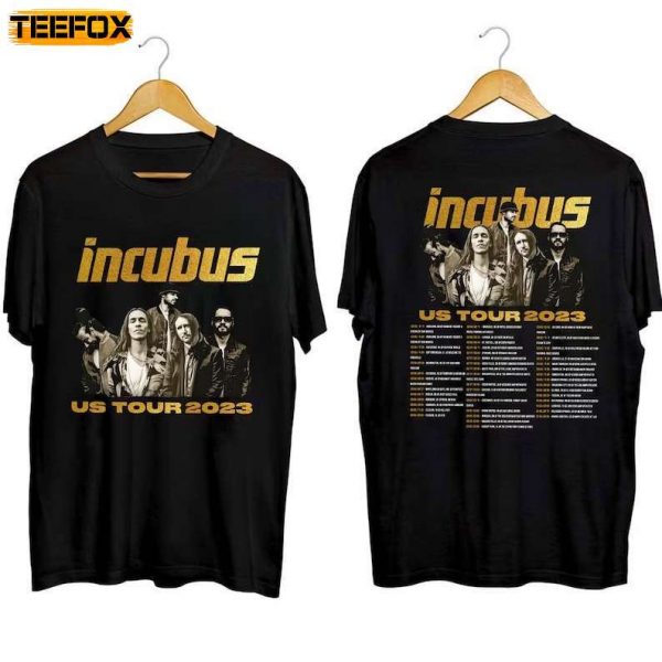 Incubus Band US Summer Tour 2023 Rock Band Short Sleeve T Shirt