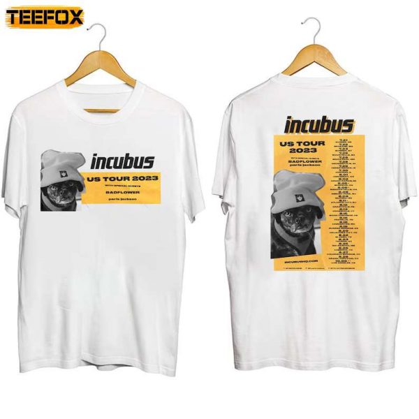Incubus Band US Summer Tour 2023 Short Sleeve T Shirt