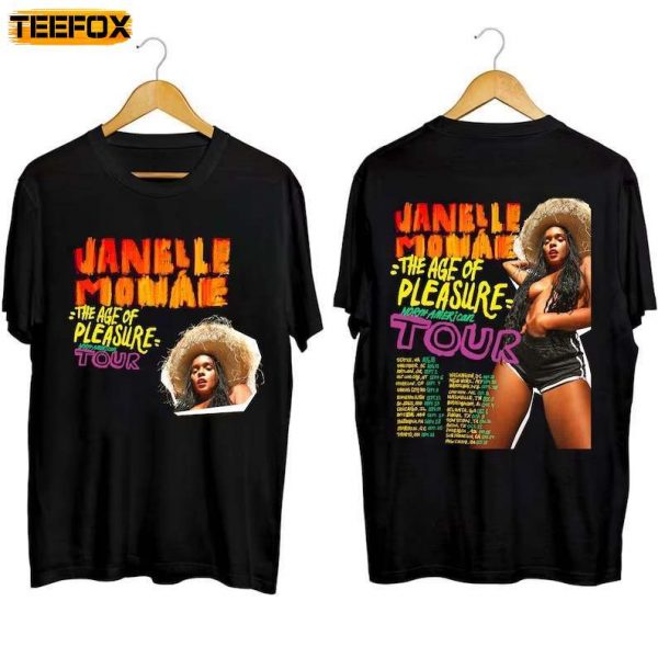 Janelle Monae The Age of Pleasure Tour 2023 Short Sleeve T Shirt