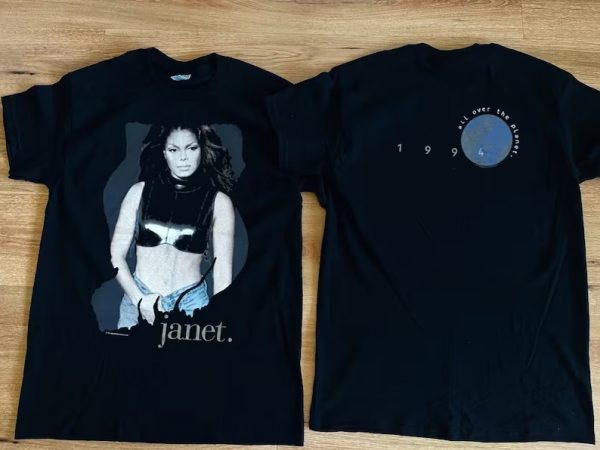 Janet Jackson All Over The Planet 1994 Short Sleeve T Shirt