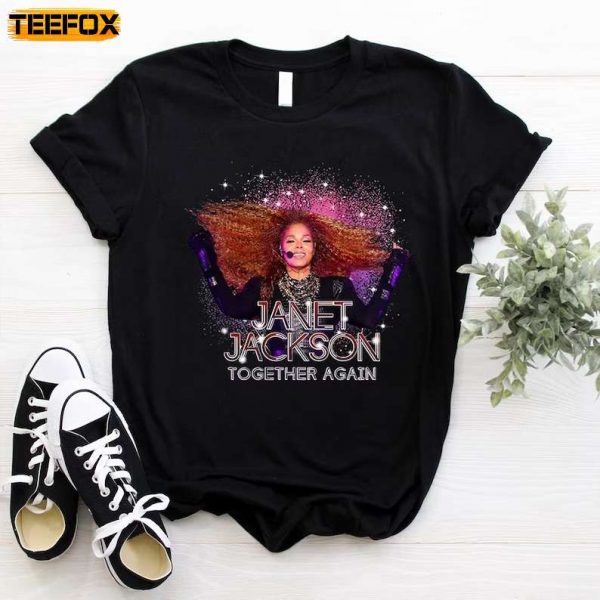 Janet Jackson Together Again Tour 2023 Singer Music Short Sleeve T Shirt