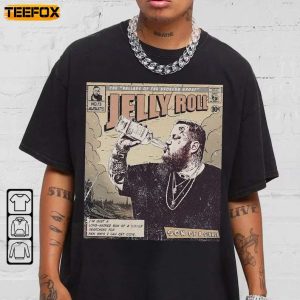 Jelly Roll Comic Ballads Of The Broken Tour Album Short Sleeve T Shirt