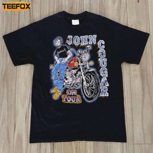 John Cougar Mellencamp On Tour on Fantasy Retro Short Sleeve T Shirt