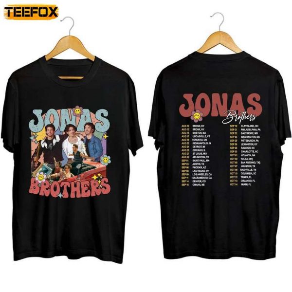 Jonas Brothers Five Albums One Night The Tour 2023 Short Sleeve T Shirt